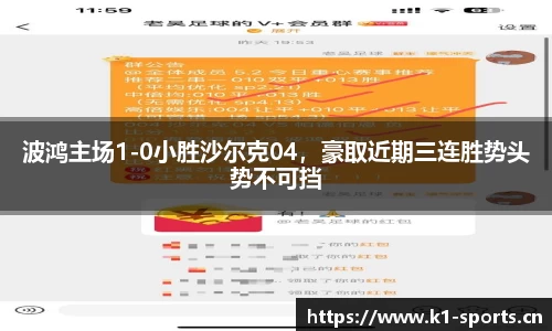 波鸿主场1-0小胜沙尔克04，豪取近期三连胜势头势不可挡
